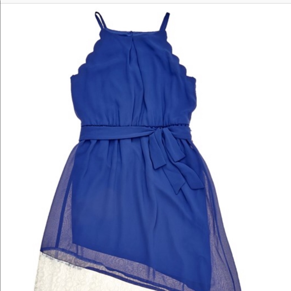 Girls blue maxi dress size 14